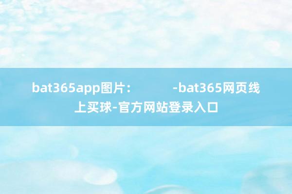 bat365app图片：          -bat365网页线上买球-官方网站登录入口