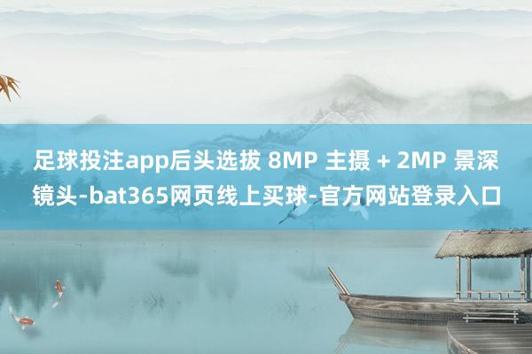 足球投注app后头选拔 8MP 主摄 + 2MP 景深镜头-bat365网页线上买球-官方网站登录入口