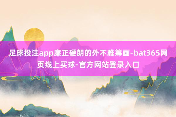 足球投注app廉正硬朗的外不雅筹画-bat365网页线上买球-官方网站登录入口